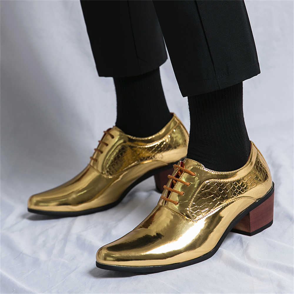 Men Shoes Casual - Dress Sneakers Heels Mens Brown Dress
