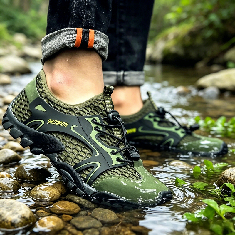 Men'S Shoes Hiking - YUYIIN Sneakers Men Outdoor Anti-slip Wear-resistant