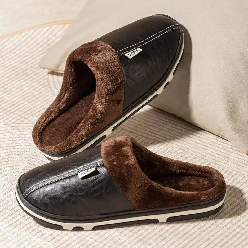 Men'S Shoes Top Brands - Men's Big Size Winter slippers Indoor