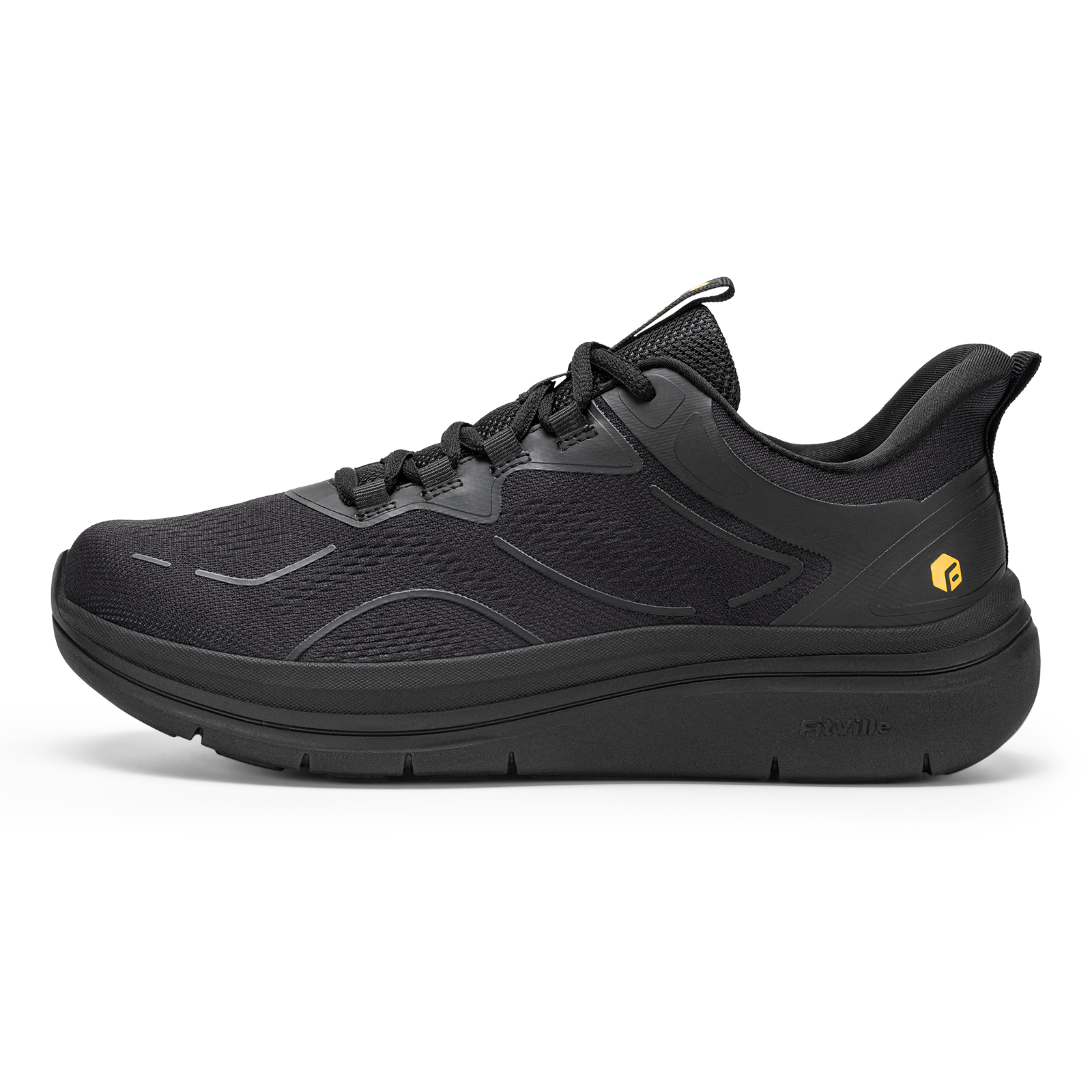 Men Shoes On Cloud - Fittington Men's Walking Shoes Thick Soled