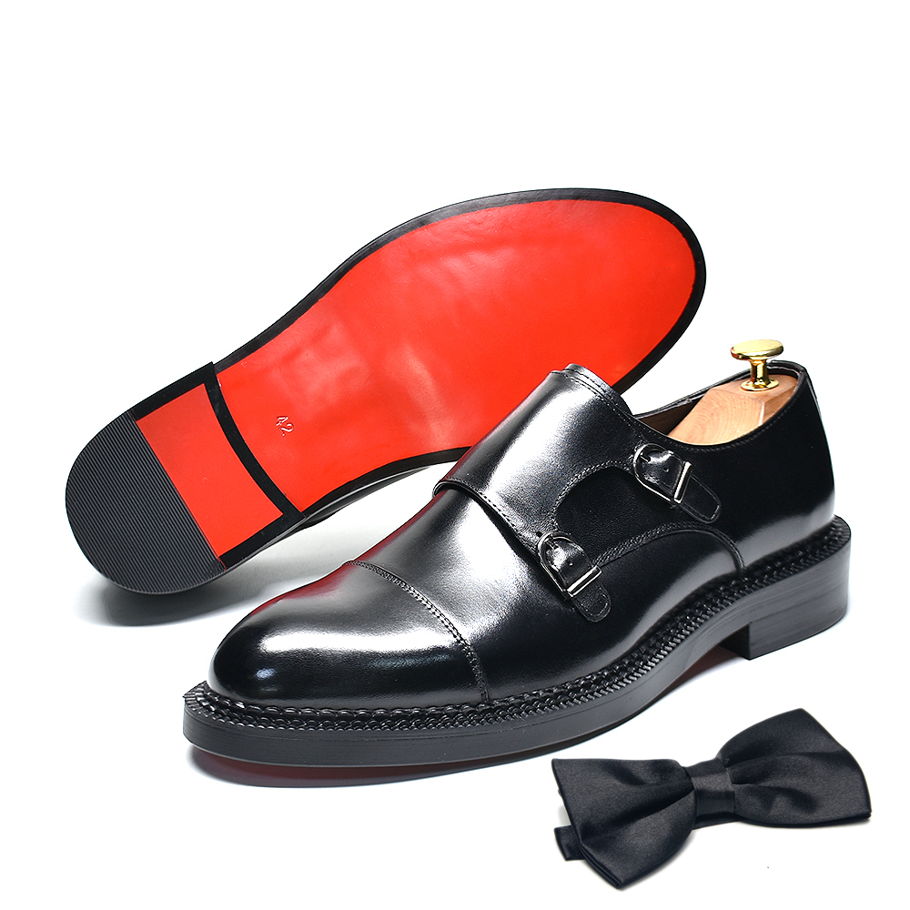 Men Shoes Red Bottom - Luxury Genuine Leather Men's Wedding Dress