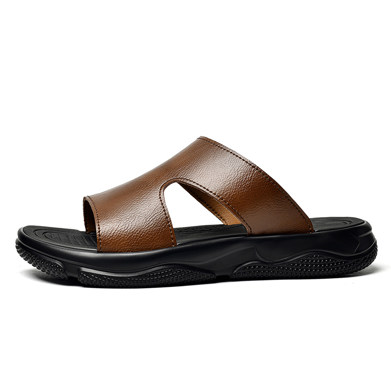 Men's Leather Slide Sandals No - Men'S Shoes Top Brands recension och pris