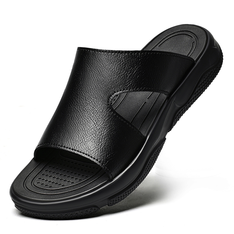 Men's Leather Slide Sandals No - Men'S Shoes Top Brands recension och pris