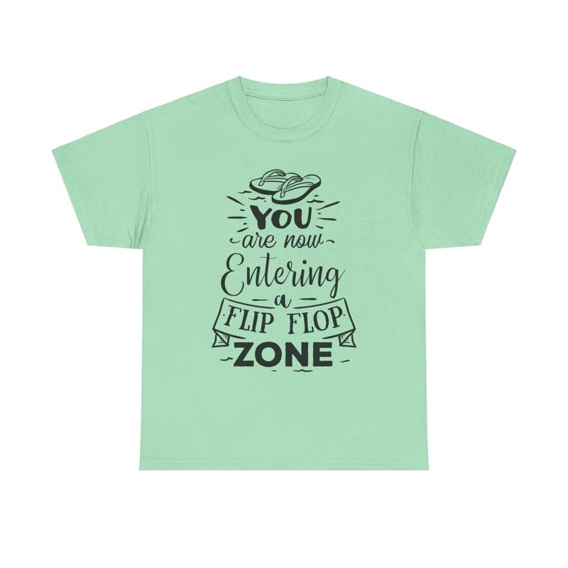 Flip Flop Zone T Shirt summer  - Men Shoes Quotes recension och pris