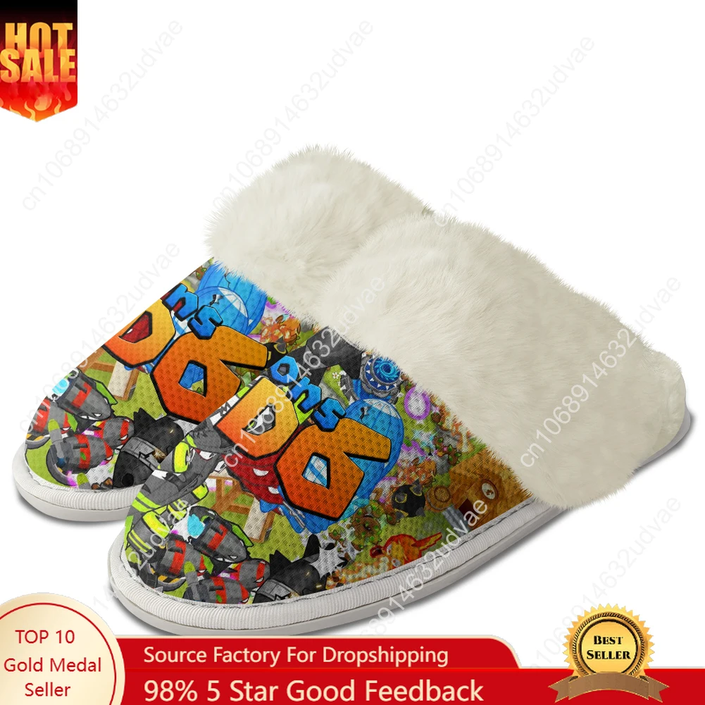 Bloons TD6 Plush Slippers Keep - Men'S Shoes Lightweight recension och pris