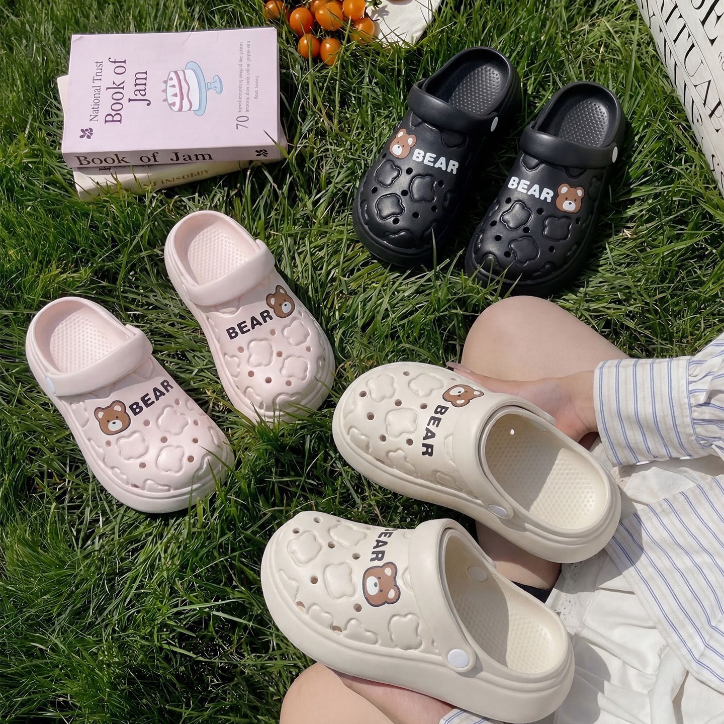Women Men Cartoon Bear EVA Clo - Men Shoes On Cloud recension och pris