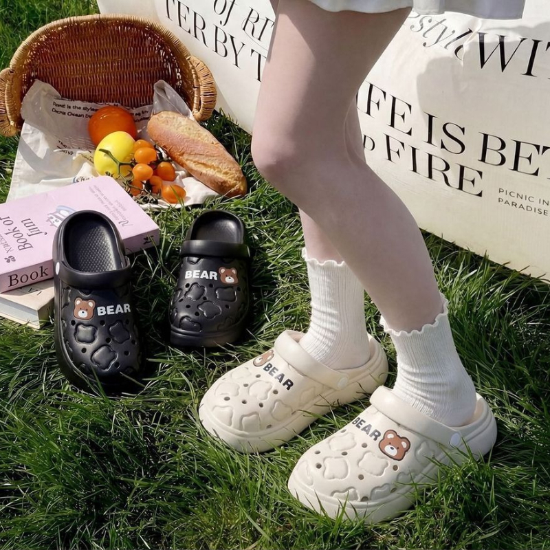 Women Men Cartoon Bear EVA Clo - Men Shoes On Cloud recension och pris