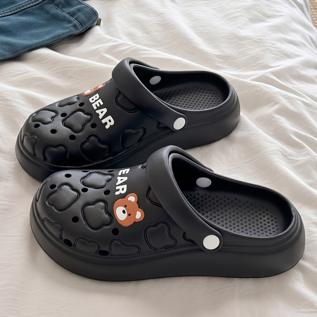 Women Men Cartoon Bear EVA Clo - Men Shoes On Cloud recension och pris