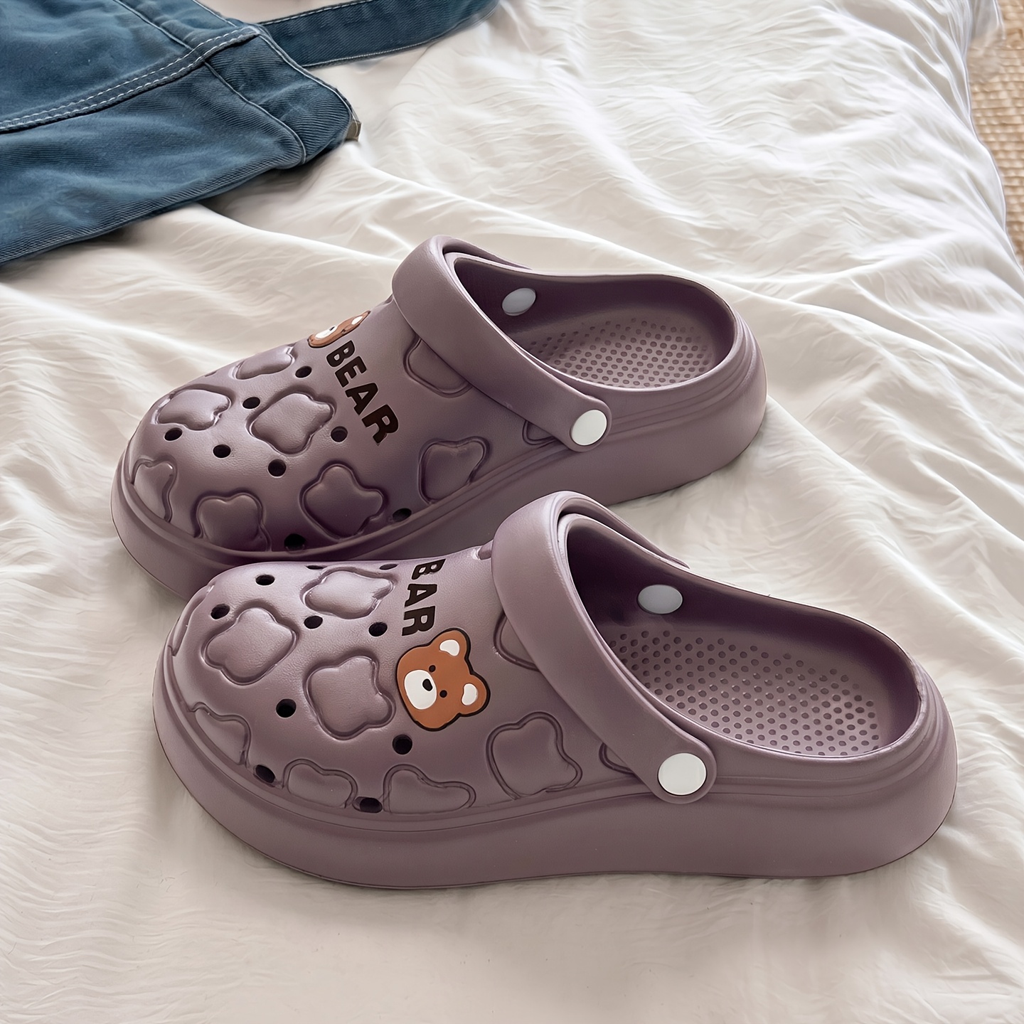 Women Men Cartoon Bear EVA Clo - Men Shoes On Cloud recension och pris