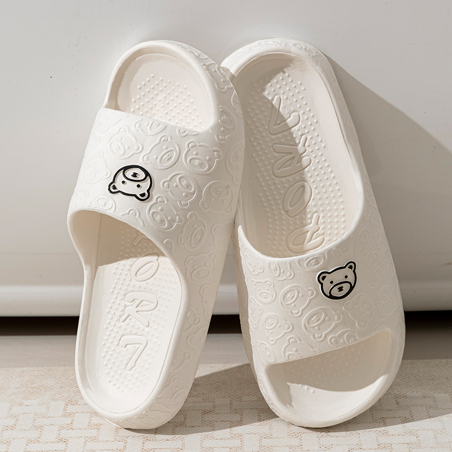Printting Cute Bear Women Slip - Men'S Shoes With Platform recension och pris