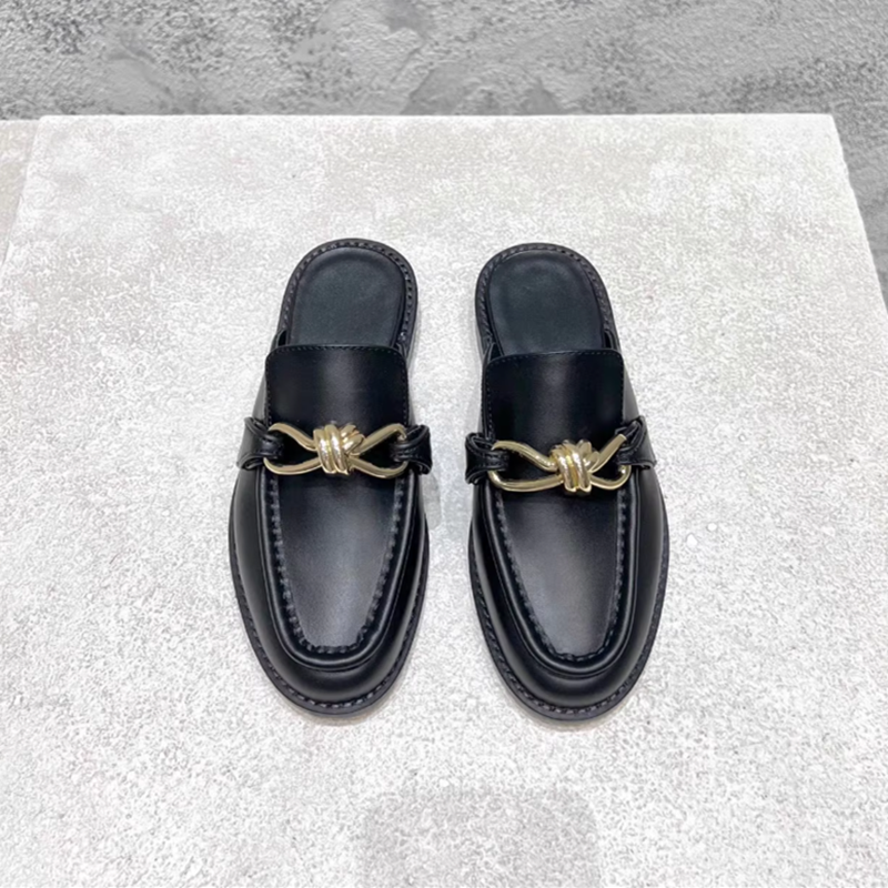 Metal Buckle Half Slippers For - Men'S Shoes Top Brands recension och pris
