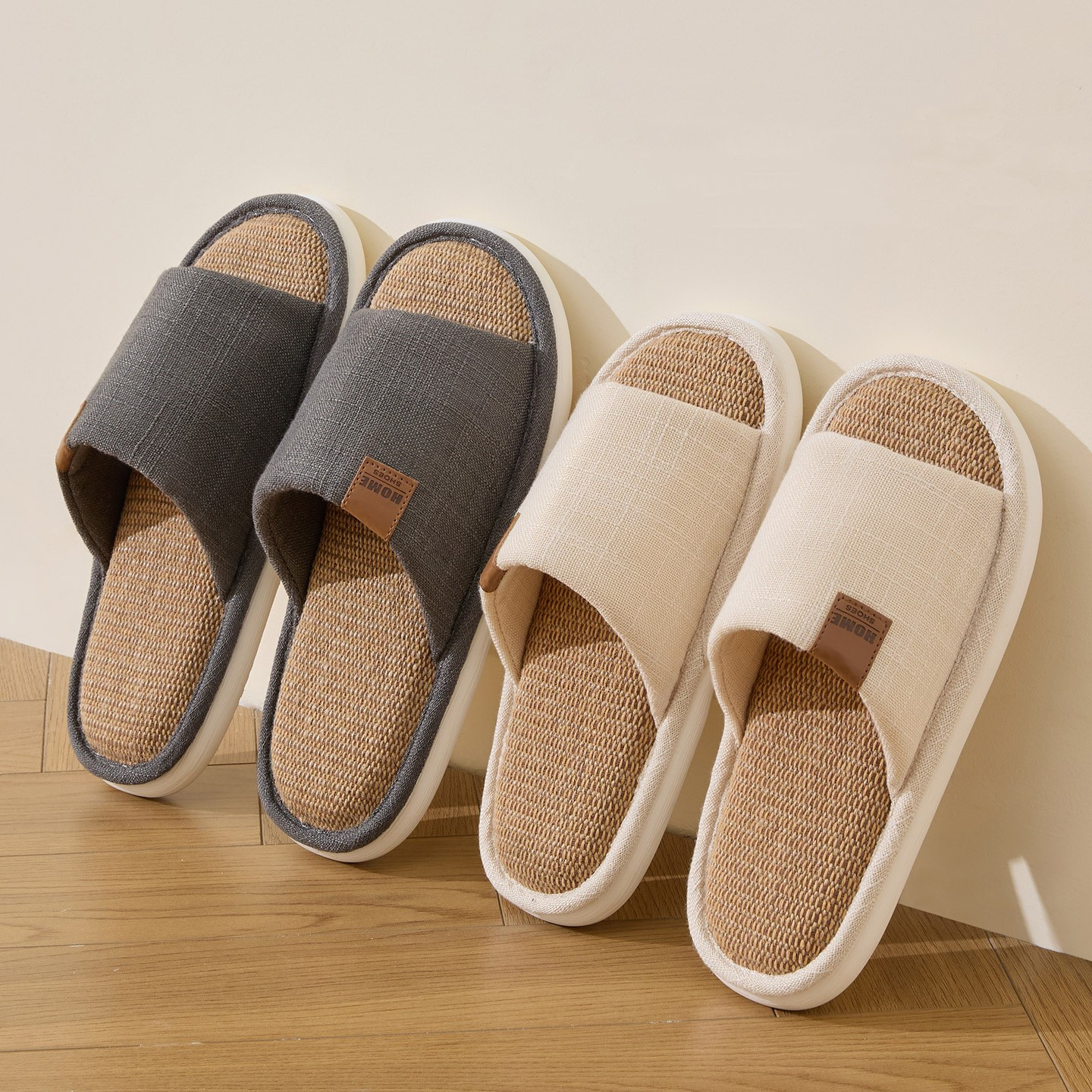New Linen Women Slippers Comfo - Men'S Shoes With Platform recension och pris