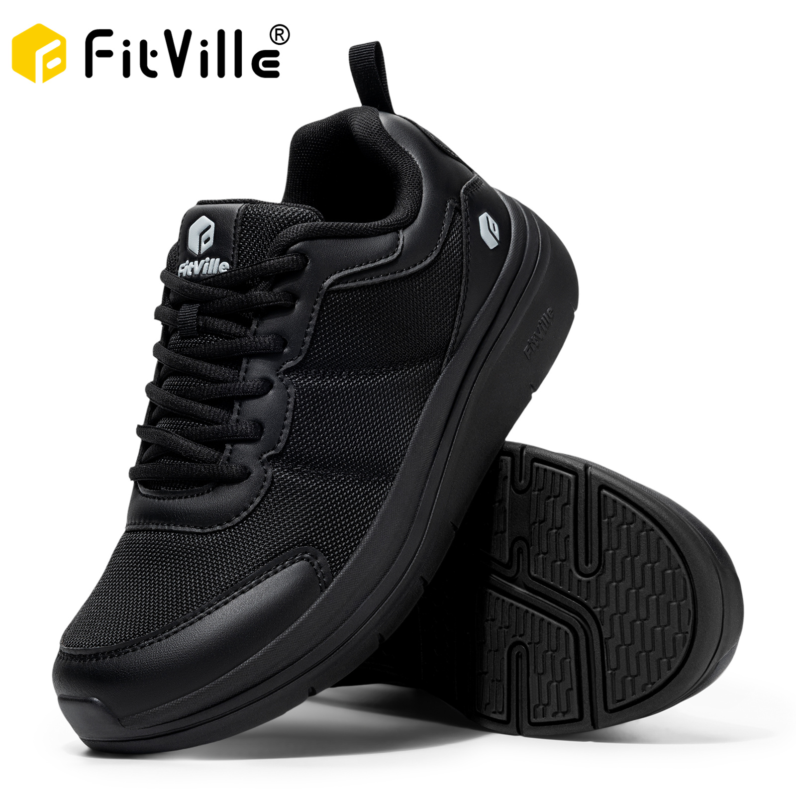 FitVille Men's Walking Shoes W - Men'S Shoes For Plantar Fasciitis recension och pris