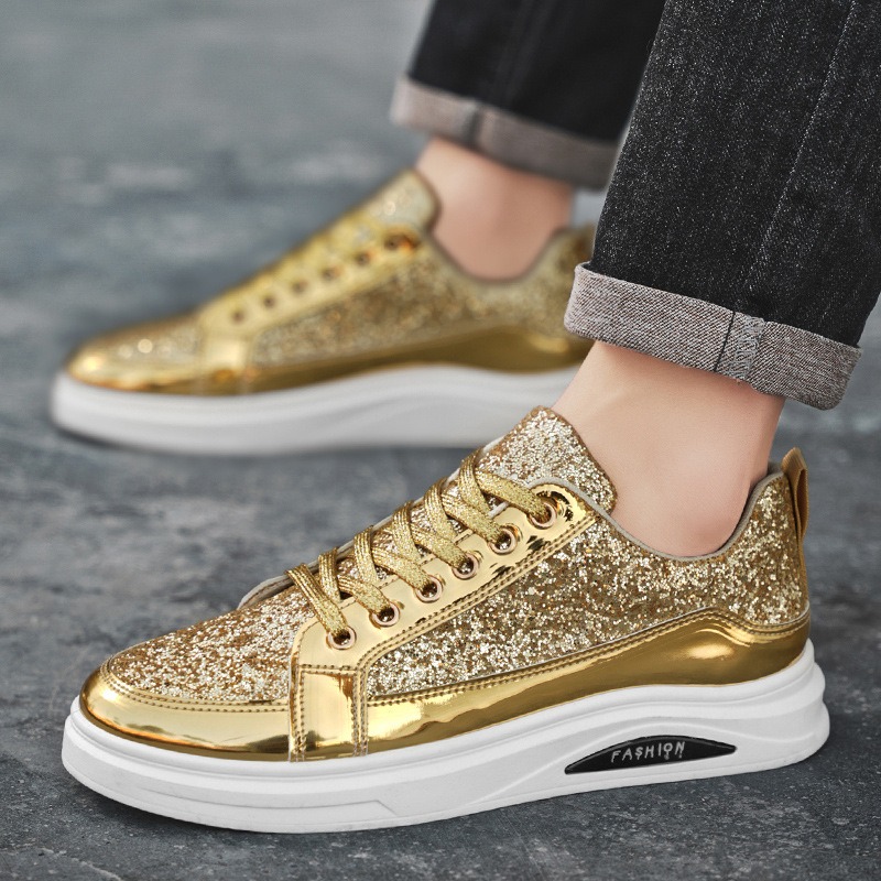 Gold Men's Sneakers 2025 New L - Men'S Shoes Size 43 In Us recension och pris