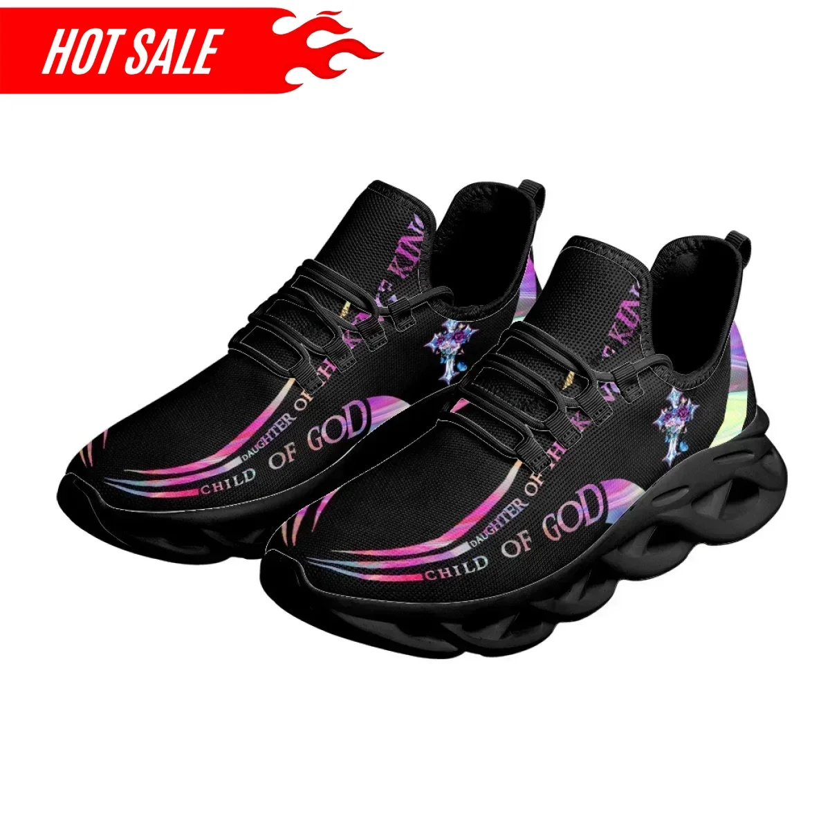 Hot Cross Christian God Print  - Men'S Training Shoes recension och pris