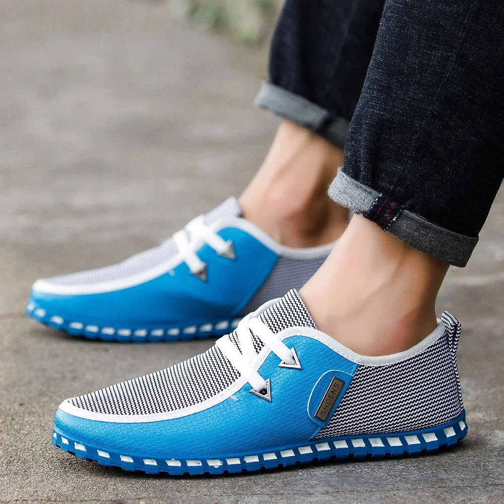 Splicing Men Casual Leather Sh - Men Shoes Type recension och pris