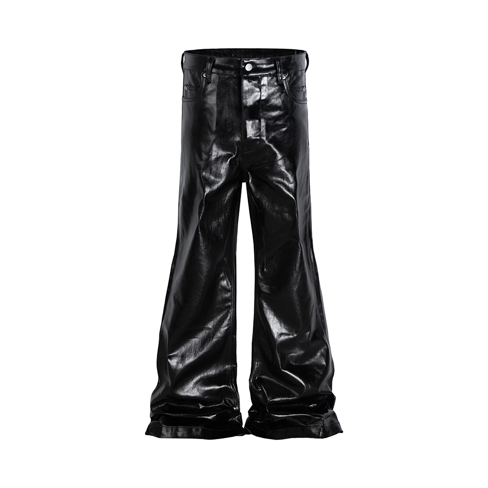 High Street Wide Leg Glossy Pu - Men Shoes Jeans recension och pris