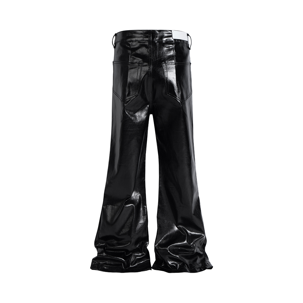 High Street Wide Leg Glossy Pu - Men Shoes Jeans recension och pris
