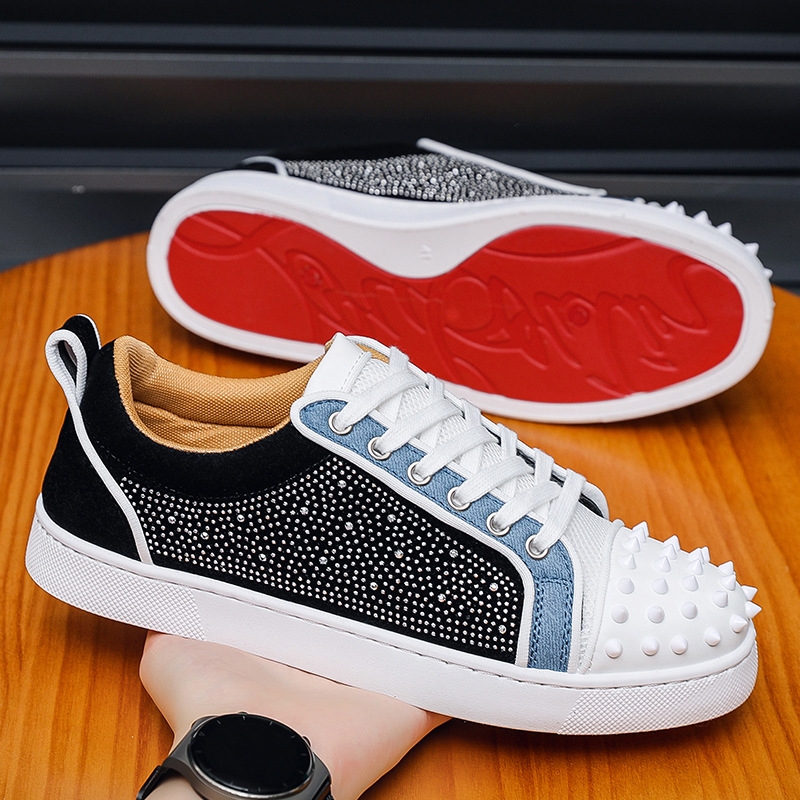 Designer Studded Red Soled Man - Men Shoes Red Bottom recension och pris