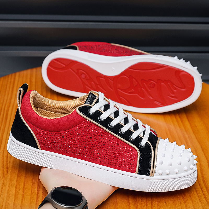 Designer Studded Red Soled Man - Men Shoes Red Bottom recension och pris
