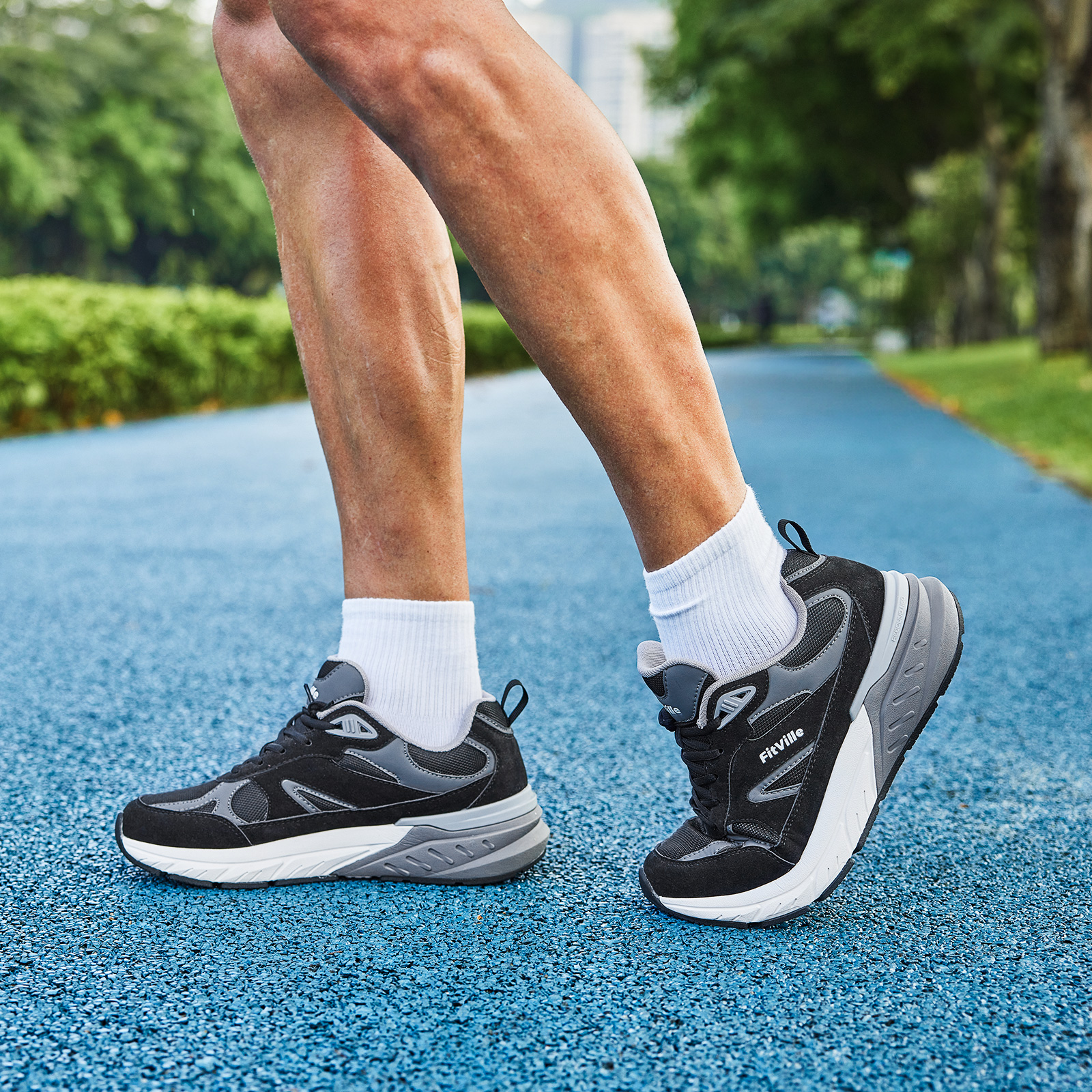 Fitville Walking Shoes Wide Me - Men'S Shoes For Plantar Fasciitis recension och pris