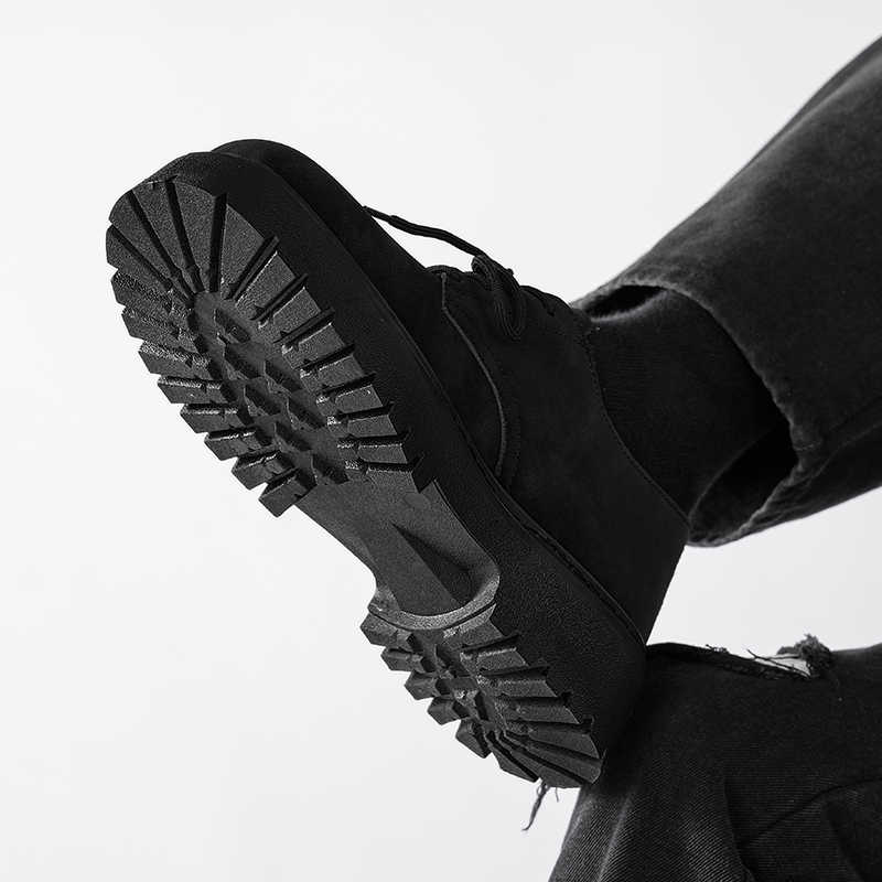 Round Foot Without Heel Brown  - Men Shoes Casual recension och pris