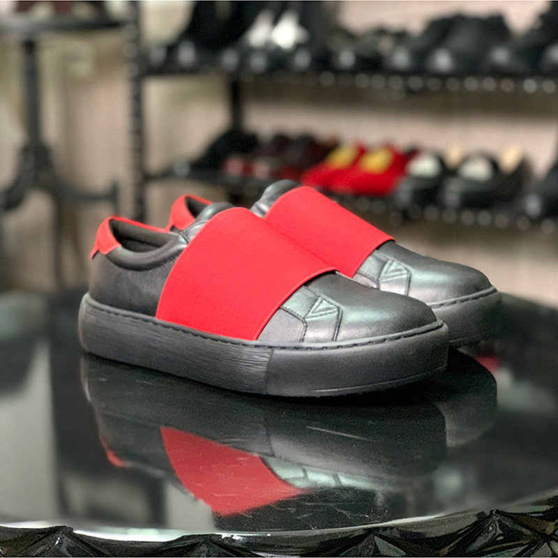 Casual Shoes Red And Black Laz - Men Shoes Red Bottom recension och pris