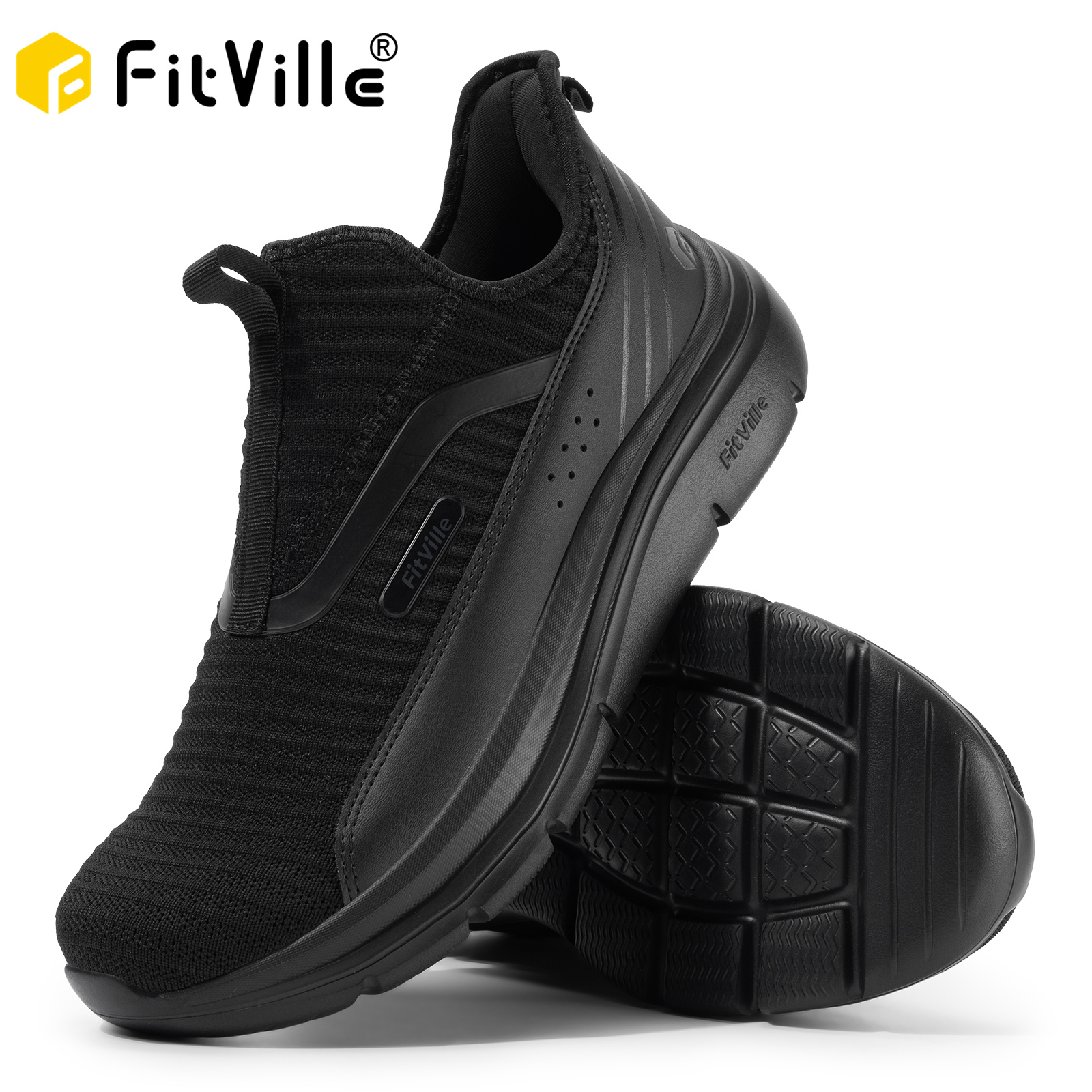 Fitville Wide Men's Shoes Fitn - Men'S Shoes For Plantar Fasciitis recension och pris