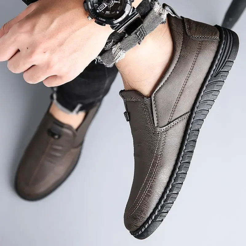 Slip-on Man Casual Shoe Round  - Men Shoes On Clearance recension och pris