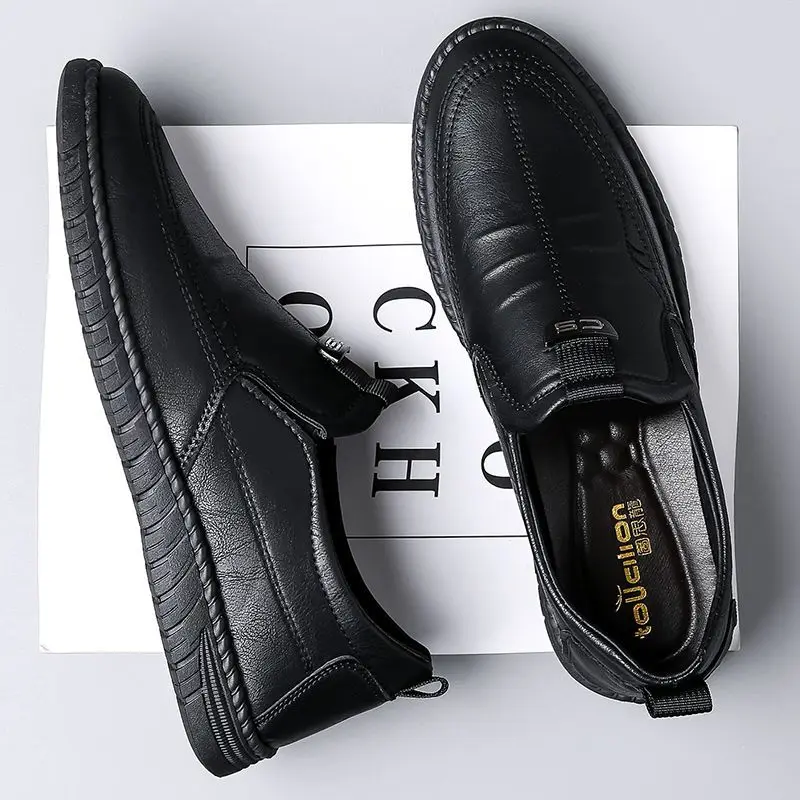 Slip-on Man Casual Shoe Round  - Men Shoes On Clearance recension och pris