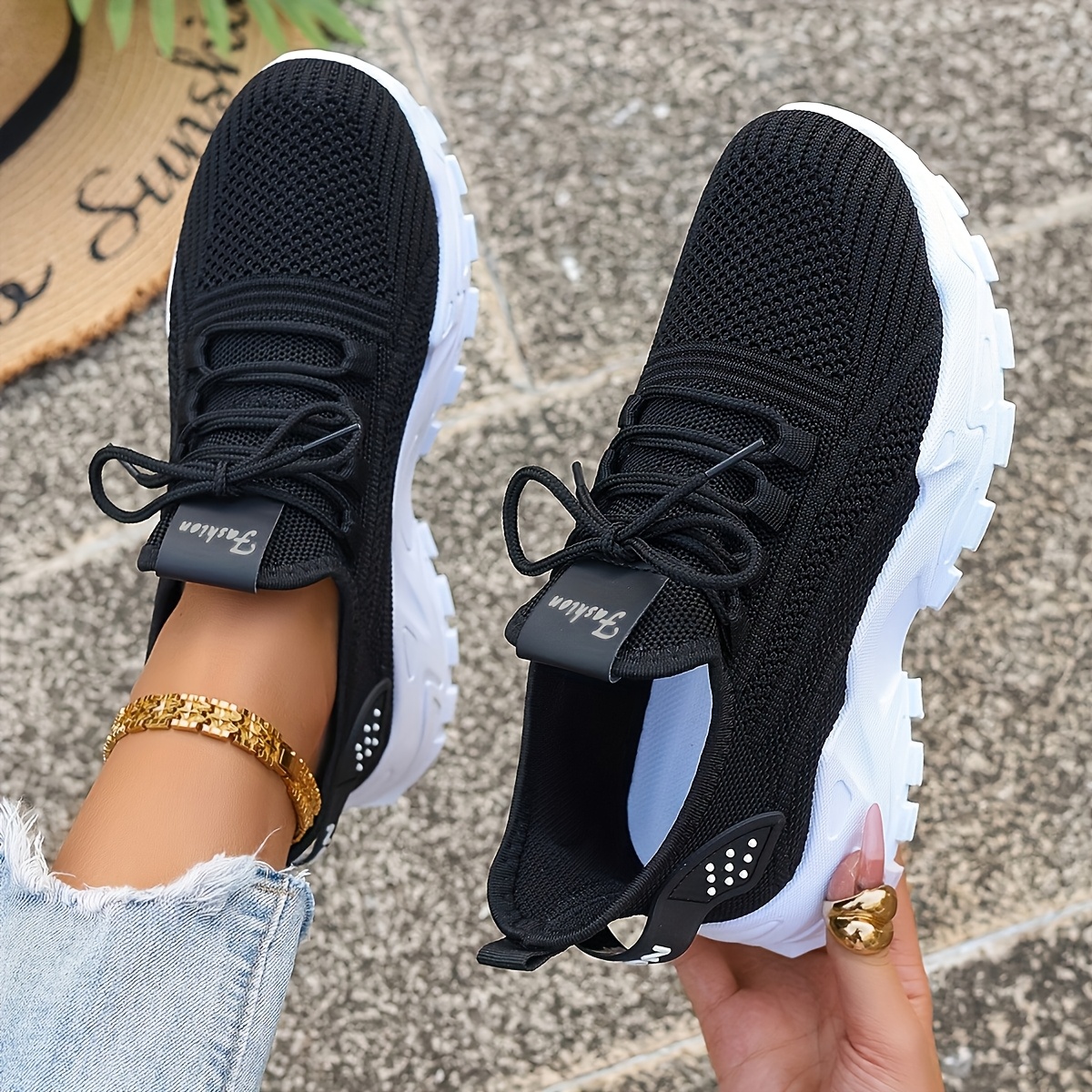Breathable Knit Sneakers Fashi - Men Shoes Type recension och pris