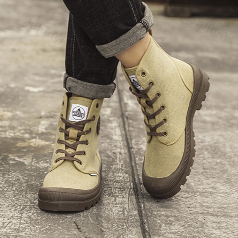 Men Canvas Shoes Fashion High  - Men'S Shoes Hiking recension och pris