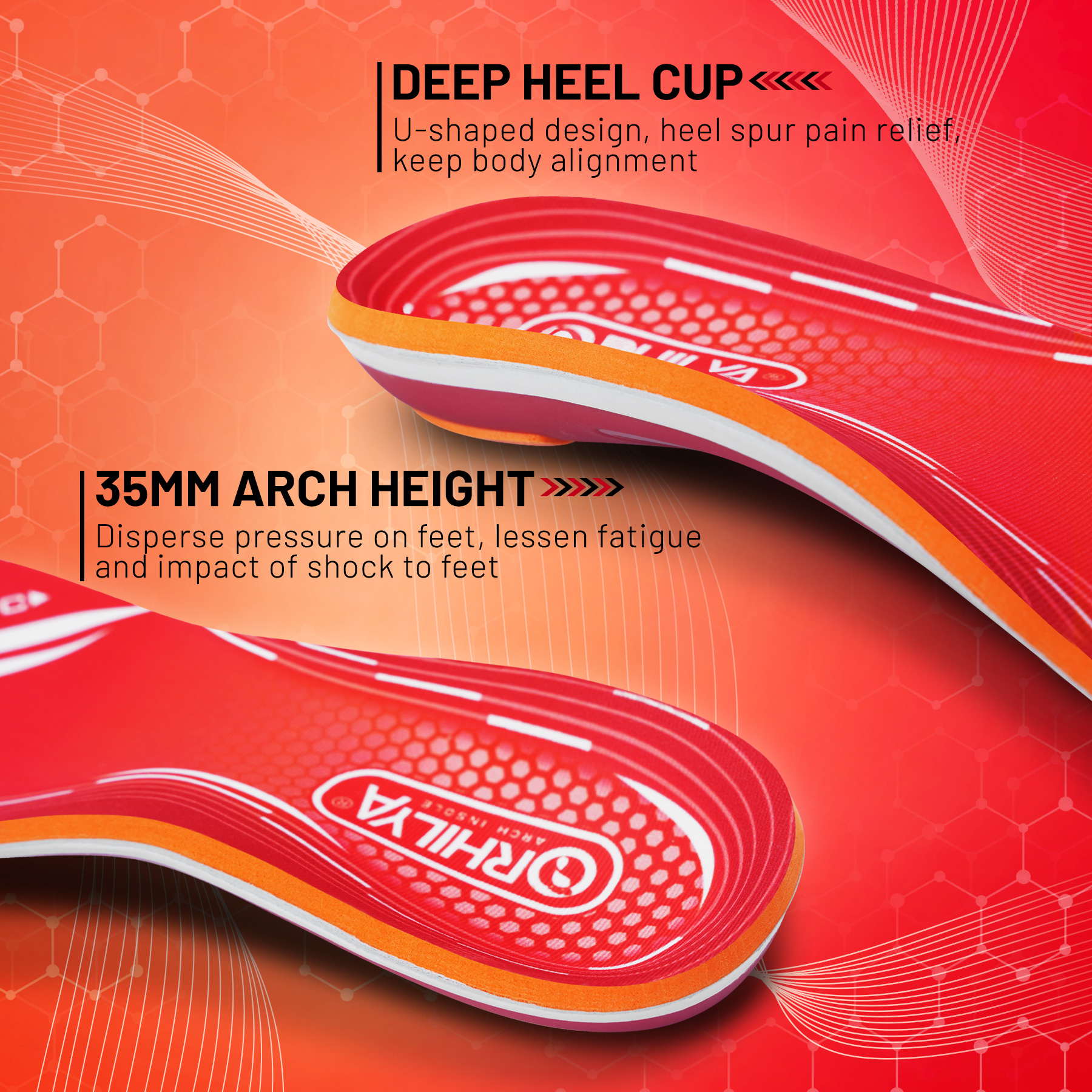 220lbs+ Plantar Fasciitis Orth - Men Shoes Red Bottom recension och pris