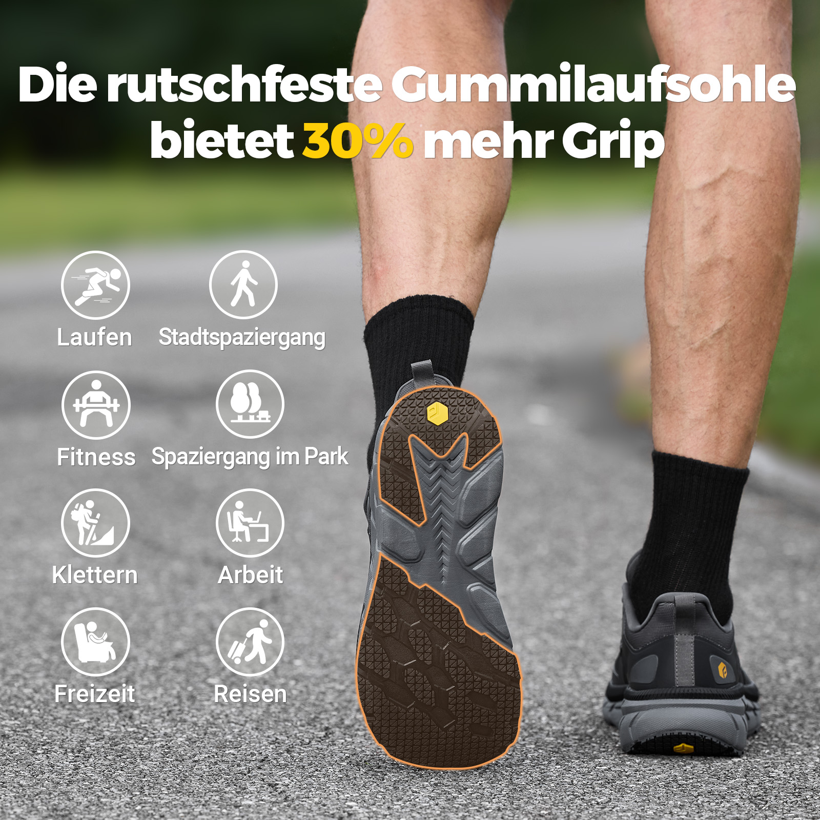 Fitville Extra Wide Running Sh - Men'S Shoes For Plantar Fasciitis recension och pris