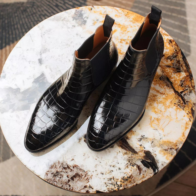 New Brown Chelsea Boots for Me - Men Shoes Red Bottom recension och pris