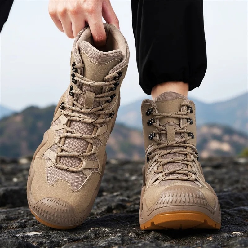Men Tactical Boots Lace Up Bra - Men'S Shoes Hiking recension och pris