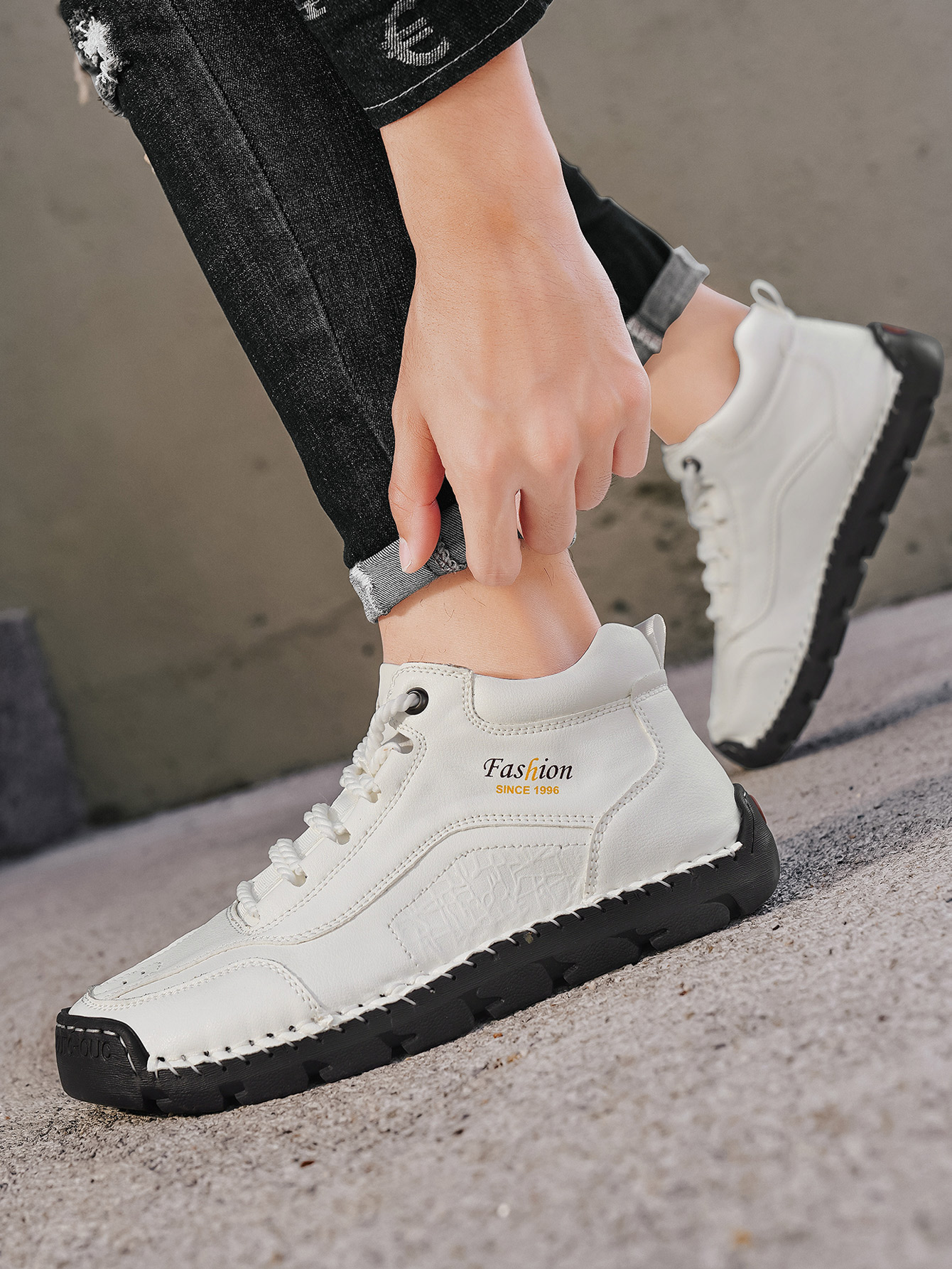 Men's Handmade Mid-Top Casual  - Men'S Shoes Hiking recension och pris