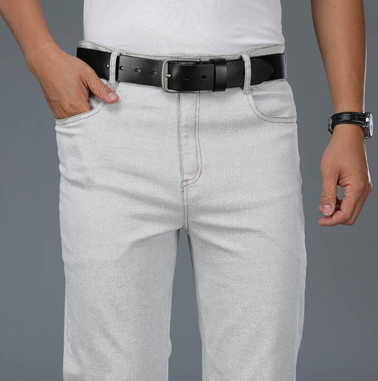 Men's Beige Loose Jeans Fashio - Men Shoes Jeans recension och pris
