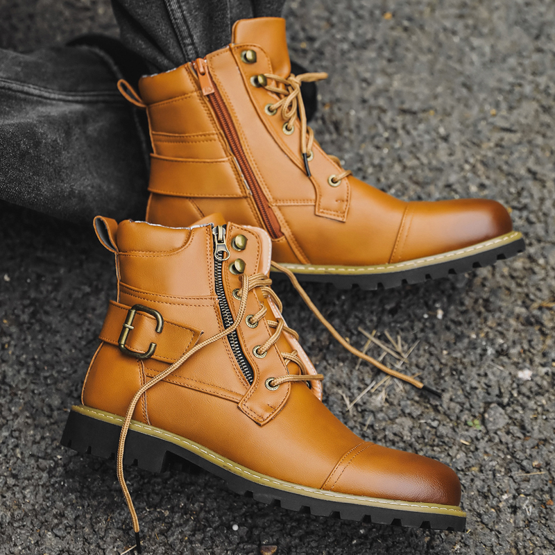 Quality Men Leather Boots Meta - Men Shoes Type recension och pris