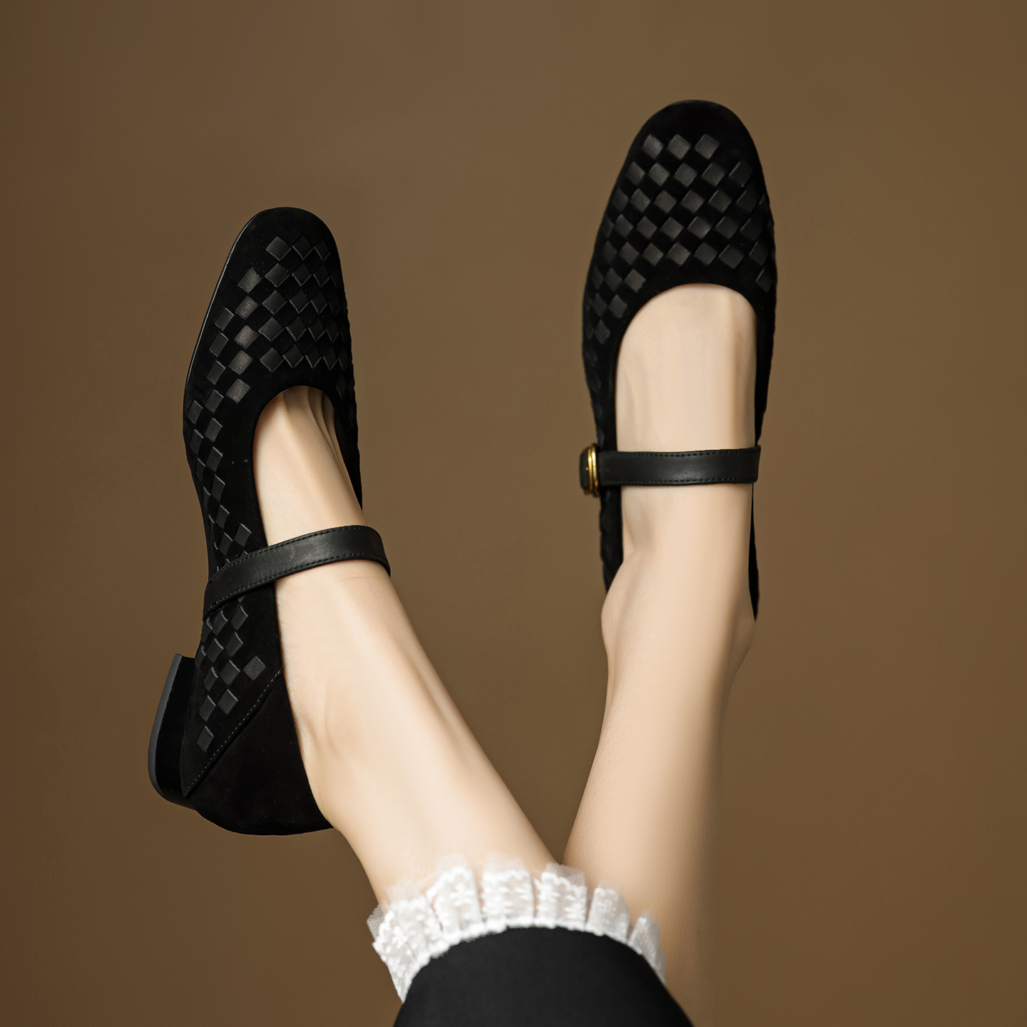 Handmade Genuine Woven Texture - Men Shoes Casual recension och pris