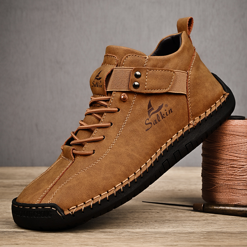 New 2025 Handmade Leather Casu - Men Shoes Lacoste recension och pris