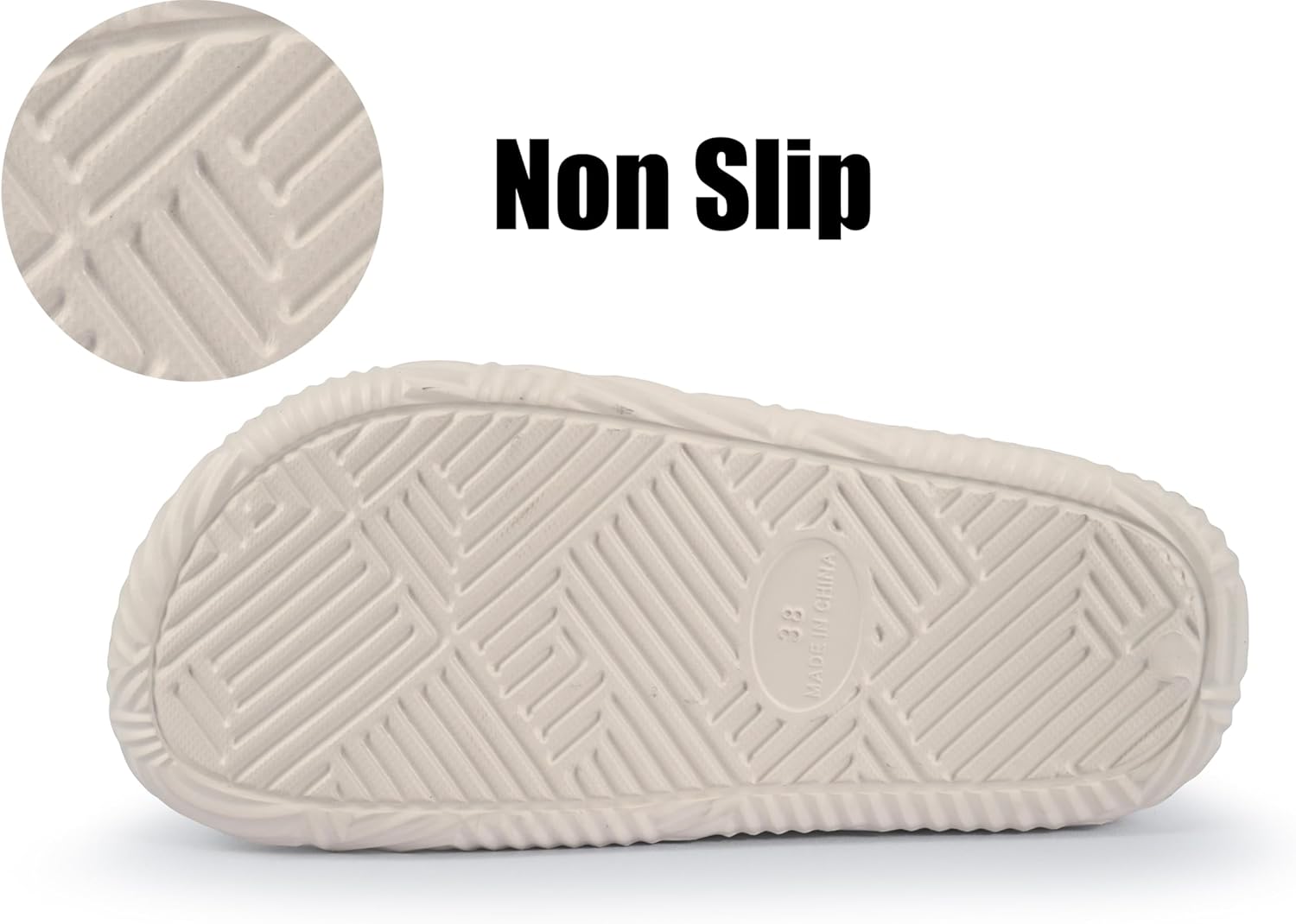 Non Slip Bathroom Slippers - L - Men'S Shoes Lightweight recension och pris