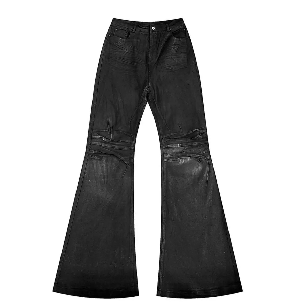 High street coated micro-flare - Men Shoes Jeans recension och pris