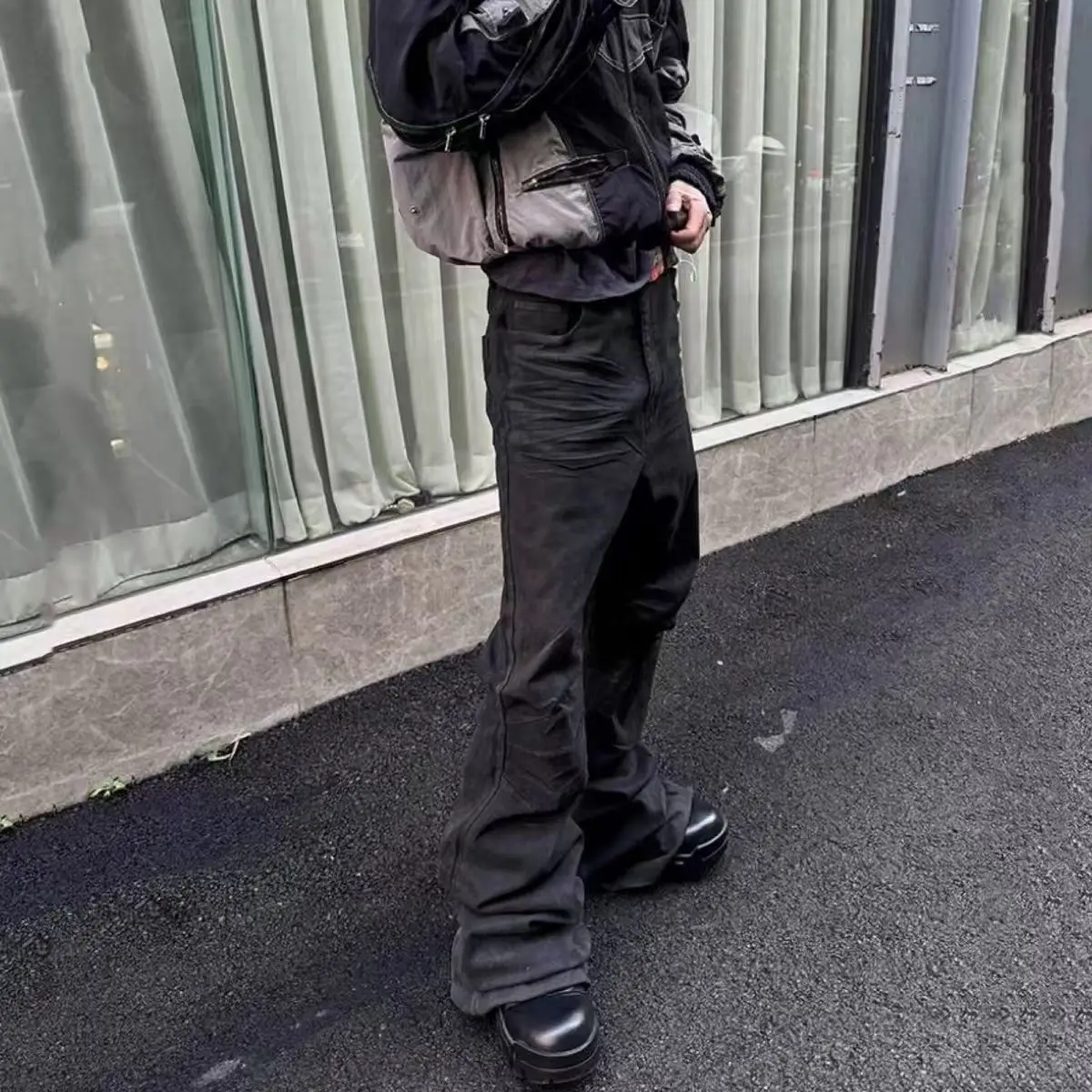High street coated micro-flare - Men Shoes Jeans recension och pris