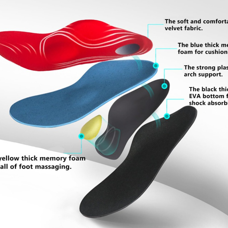 Memory Foam Insole for Men Red - Men'S Shoes For Plantar Fasciitis recension och pris